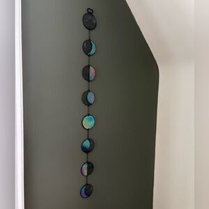 Iridescent Stained Glass Moon Phases